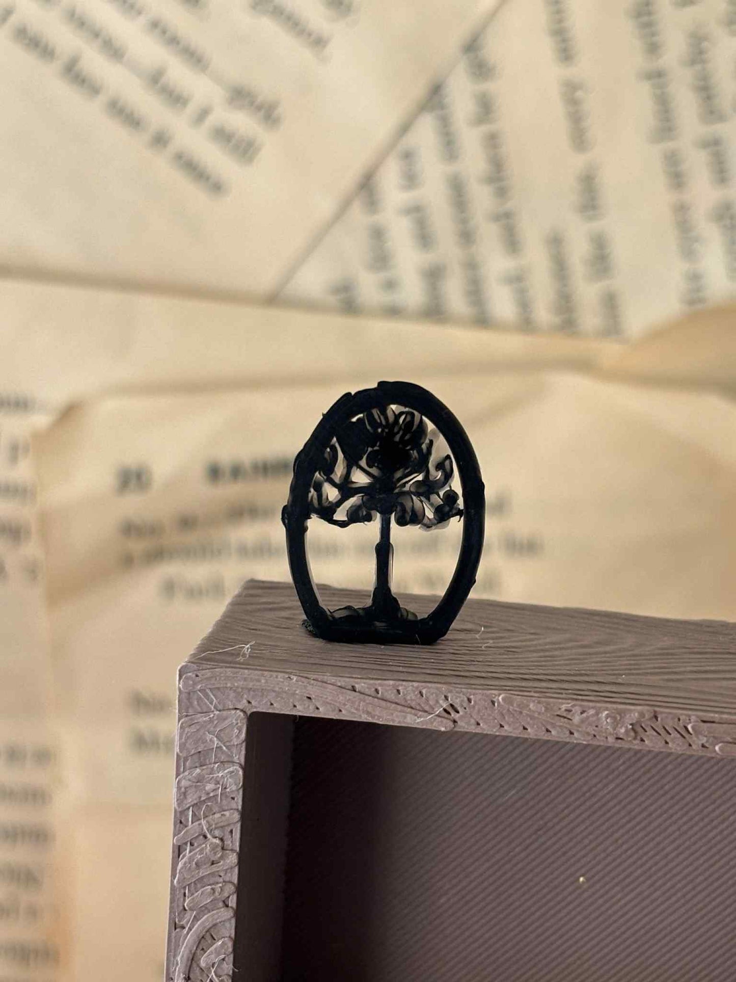 Mini Tree of Gondor til Miniatyr bokhylle