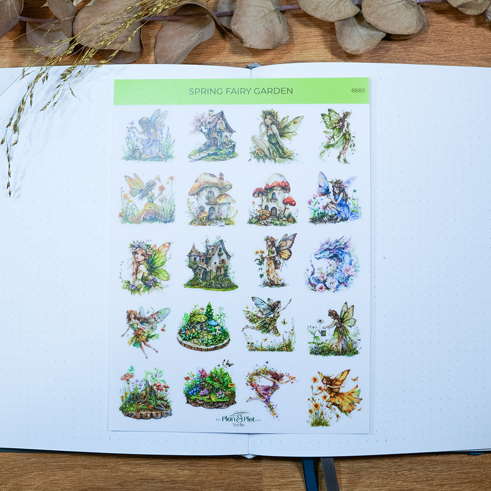 Spring fairy garden 1 Sticker sheet