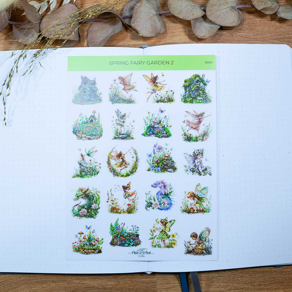 Spring fairy garden 2 Sticker sheet