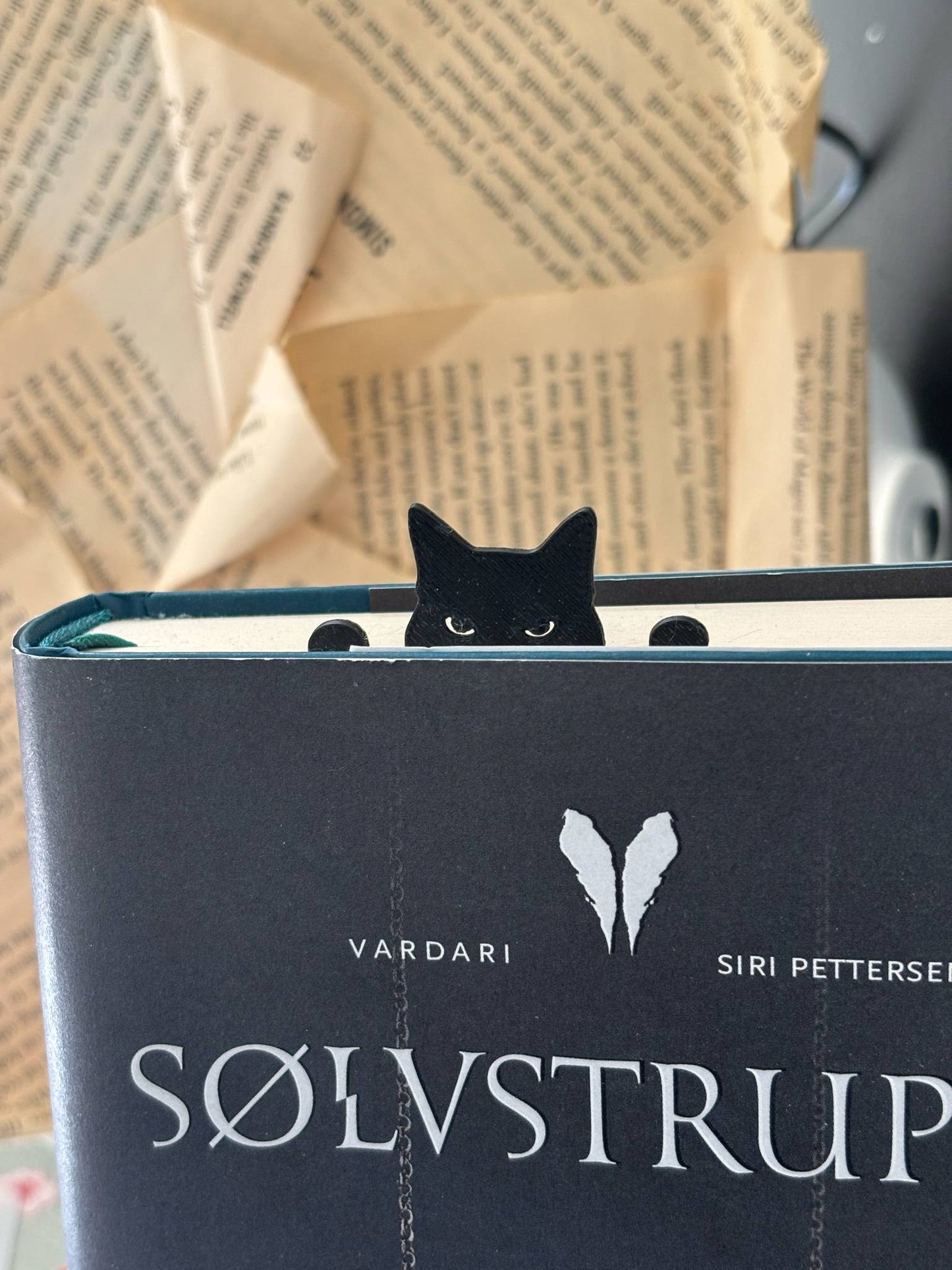 Peeking Cat Bokmerke