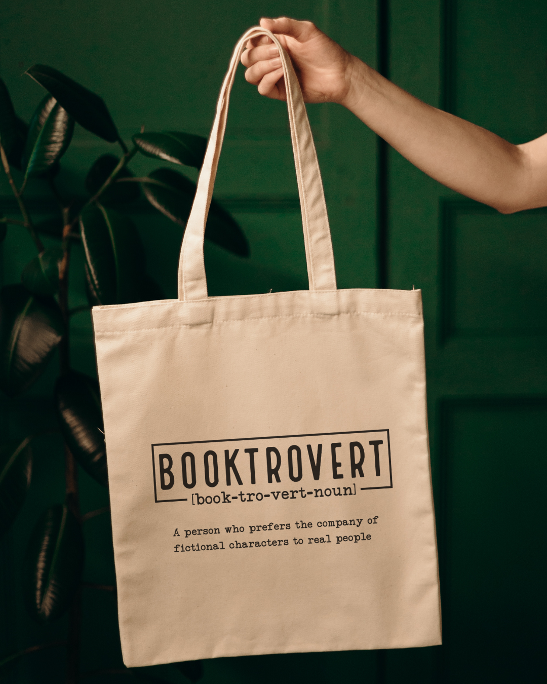 Booktrovert text Handlenett