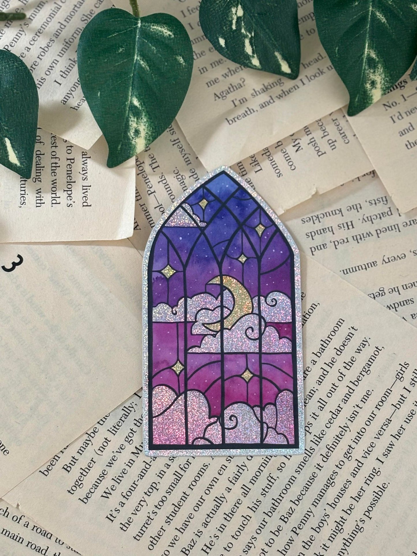 Stained Glass Window Sticker - Ellen Wilberg