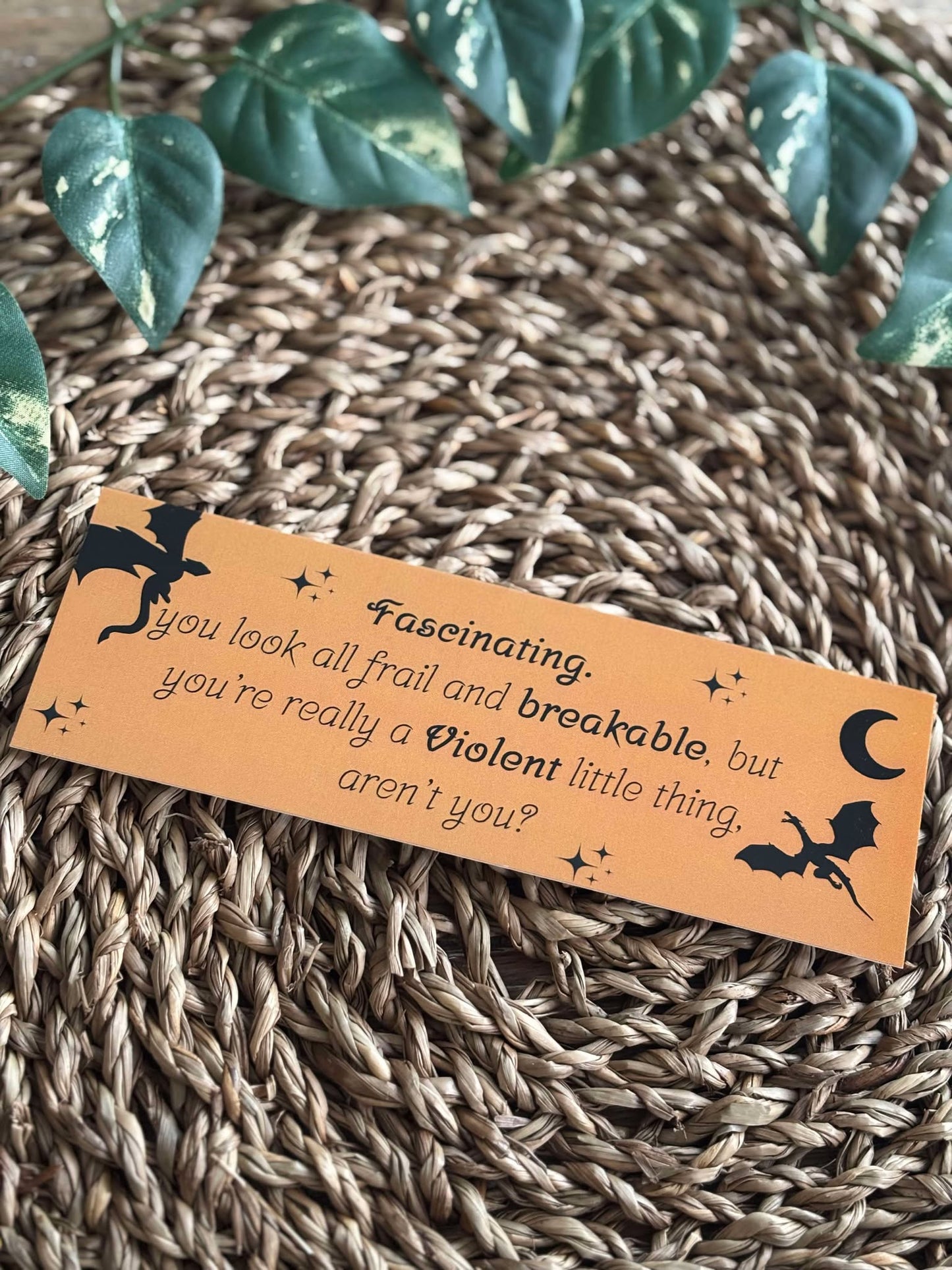 Fourth Wing Inspirert Bokmerke