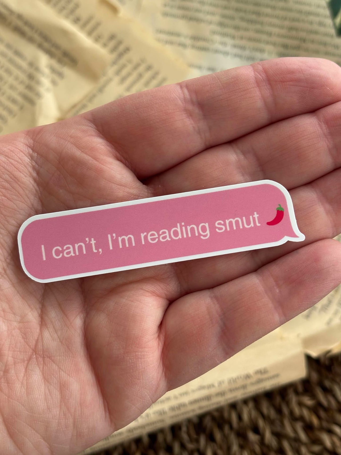 I can't, I'm reading smut Sticker