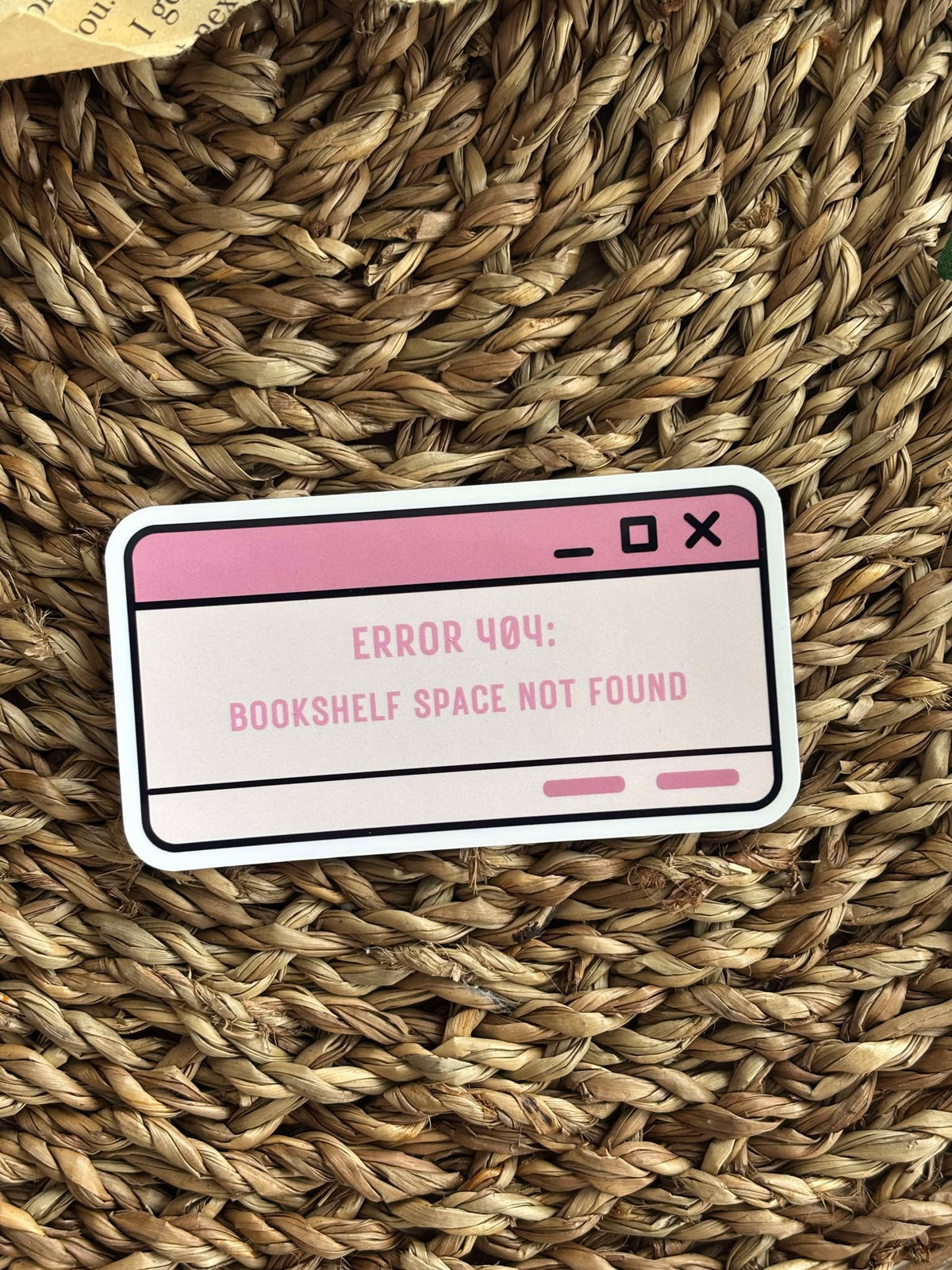 Error 404: bookshelf Sticker