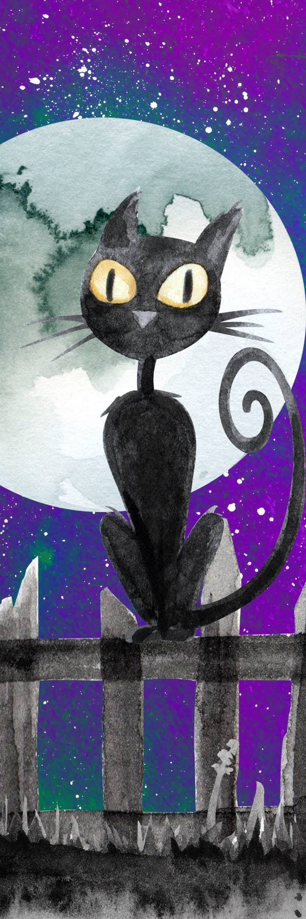 Halloween Black Cat Bokmerke