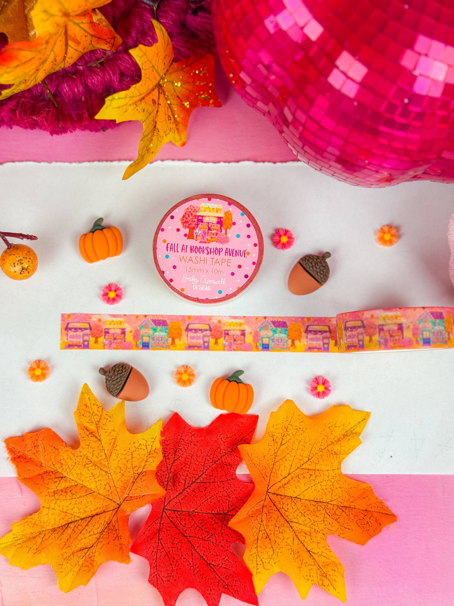 Fall at Bookshop Avenue Washi Tape