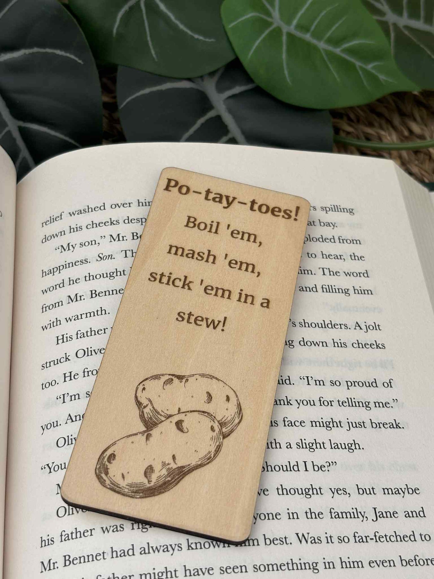 Po-tay-toes! - Bokmerke i tre