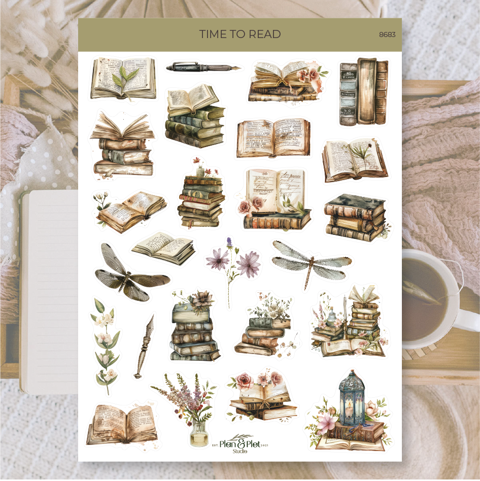 Time to read Sticker Sheet