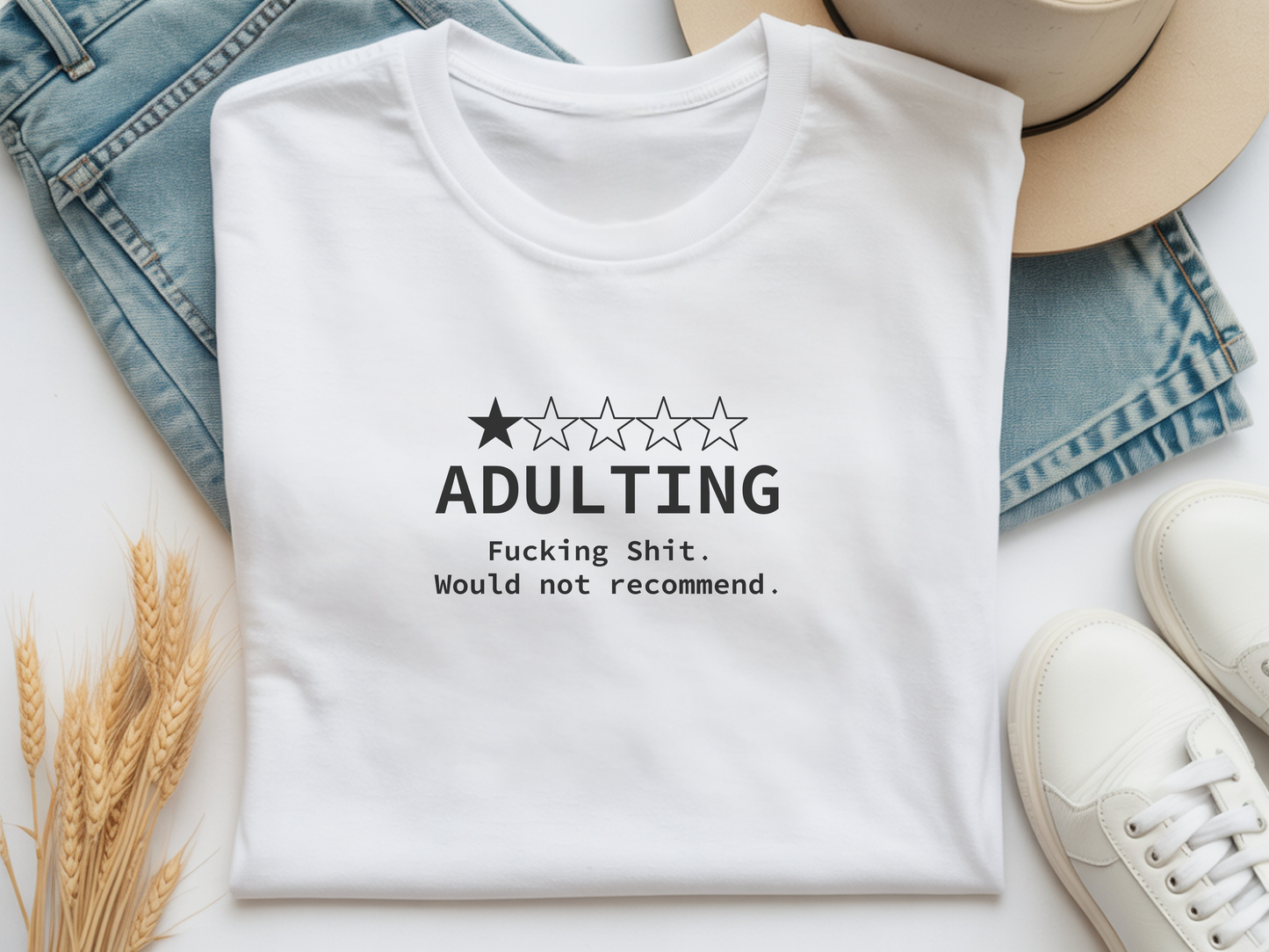 Adulting T-skjorte