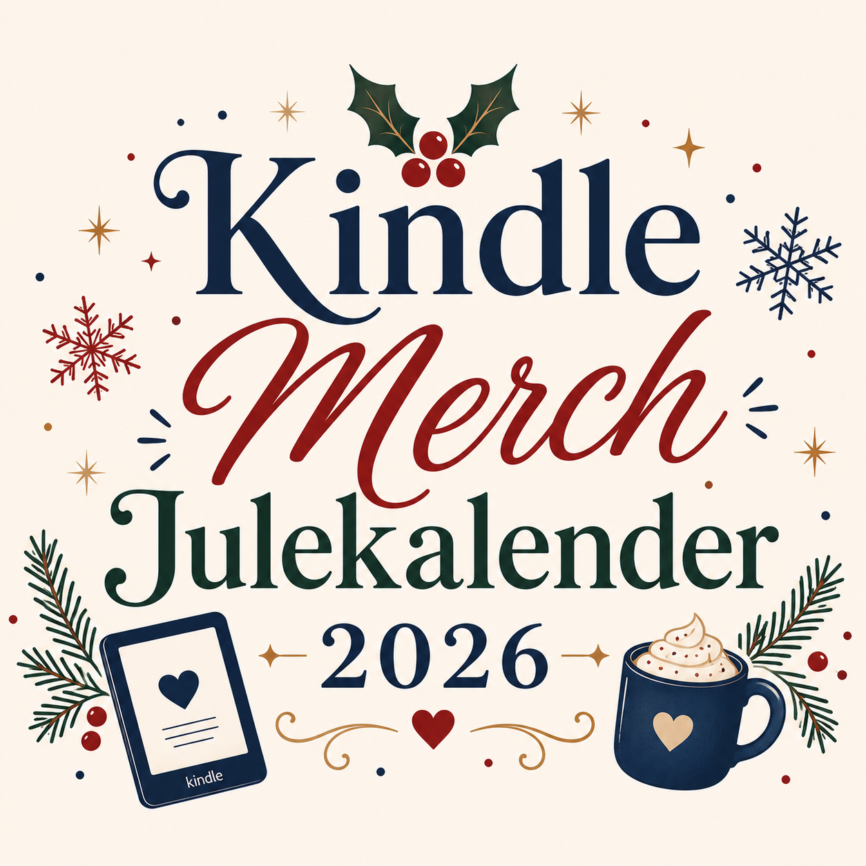 Innhold Kindle Merch Julekalender 2026