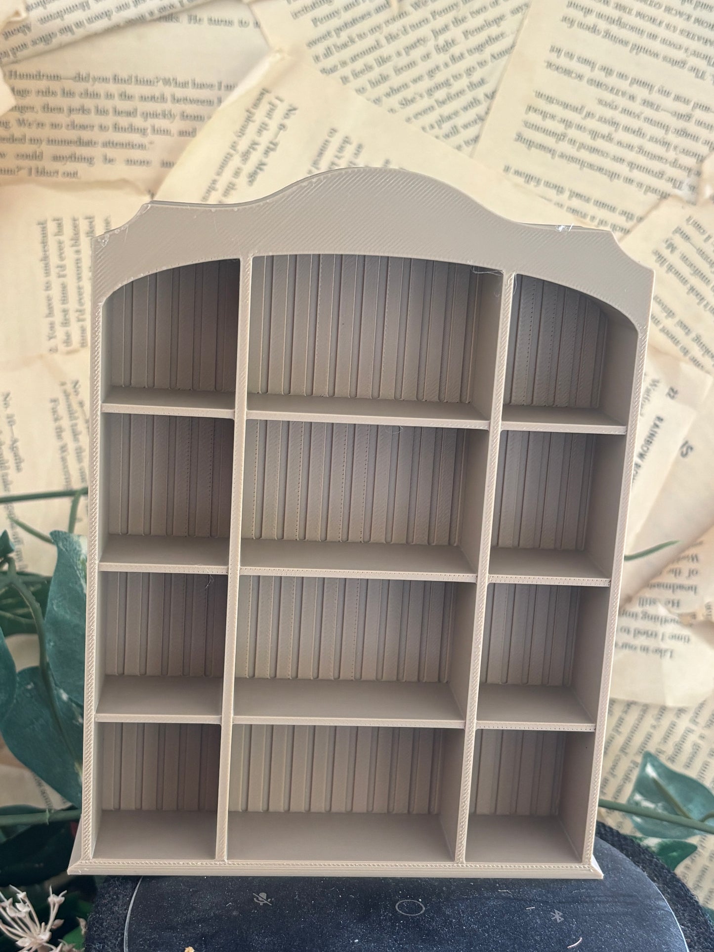 Vintage Wood Panel Miniatyr Bokhylle