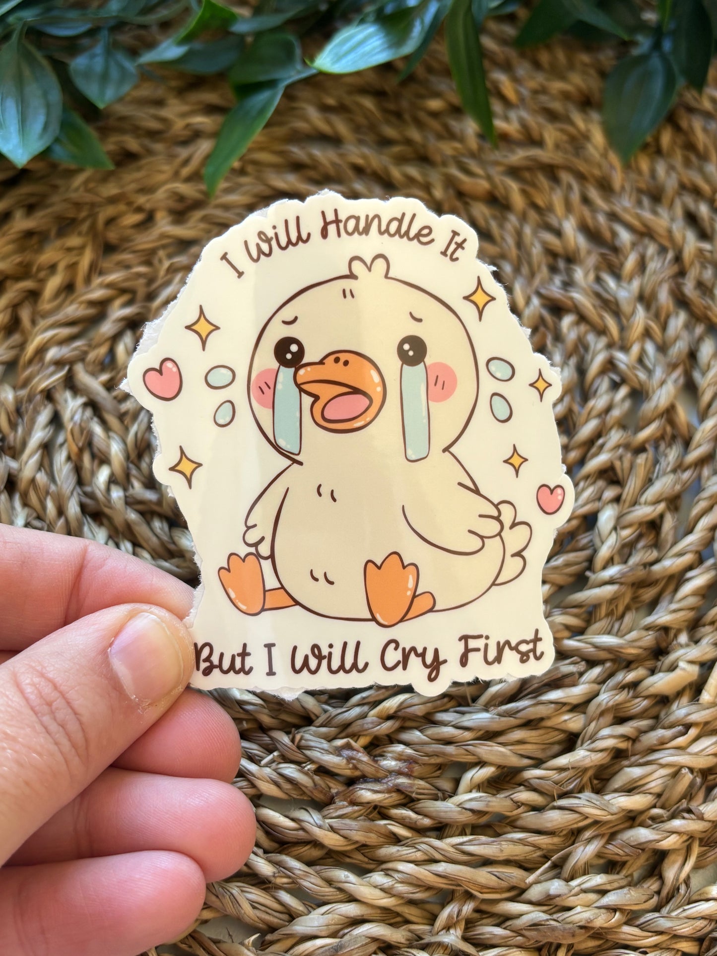 I will handle it duck Sticker