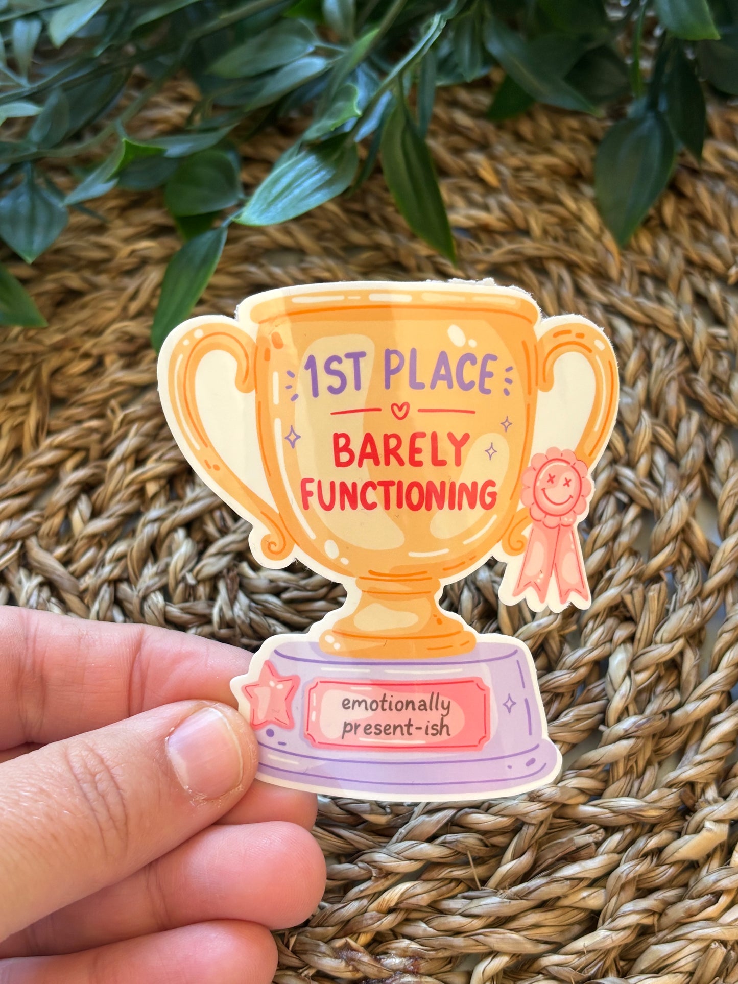 1st place barley functioning Sticker