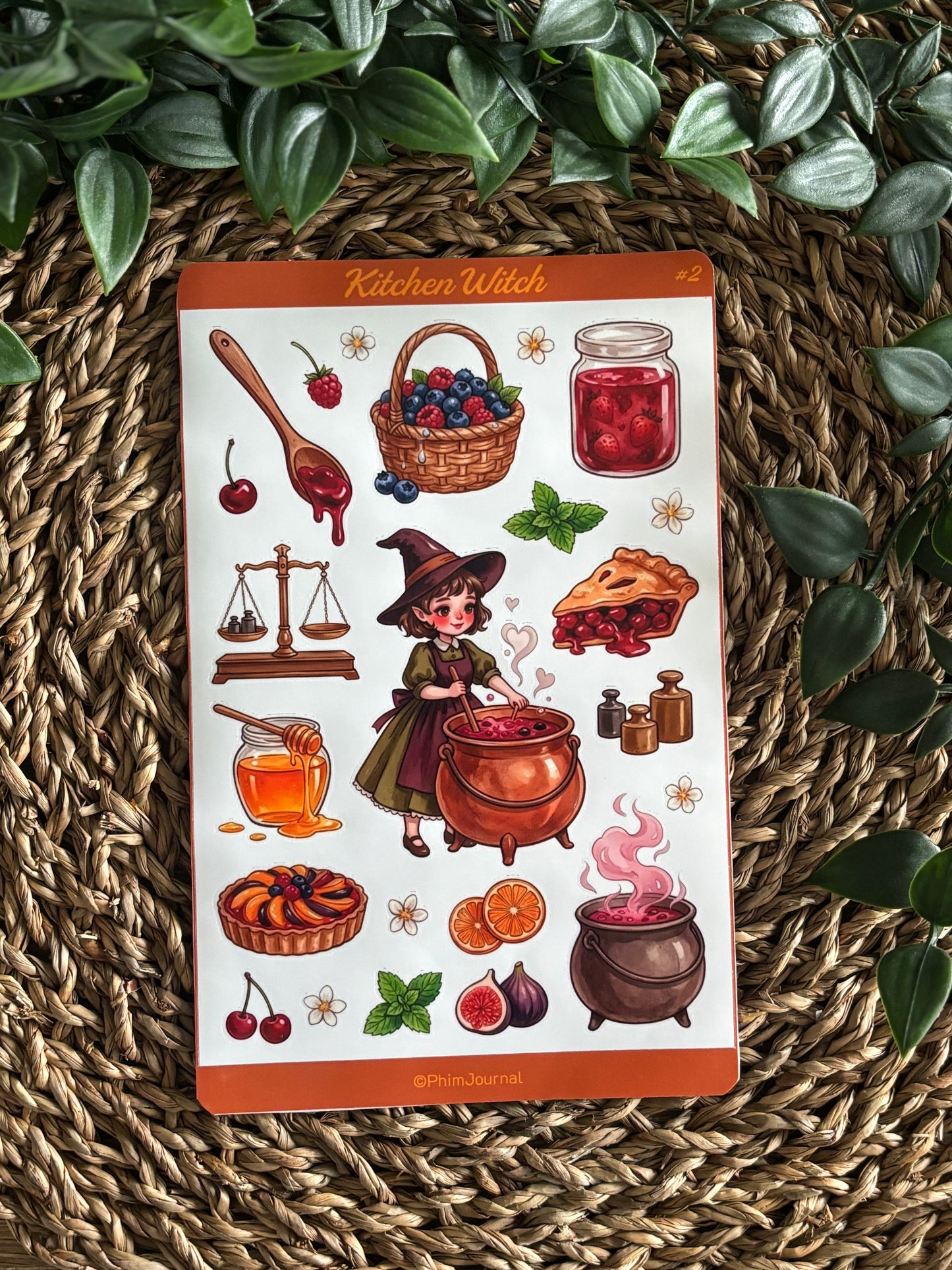 Kitchen Witch #2 Sticker Sheet