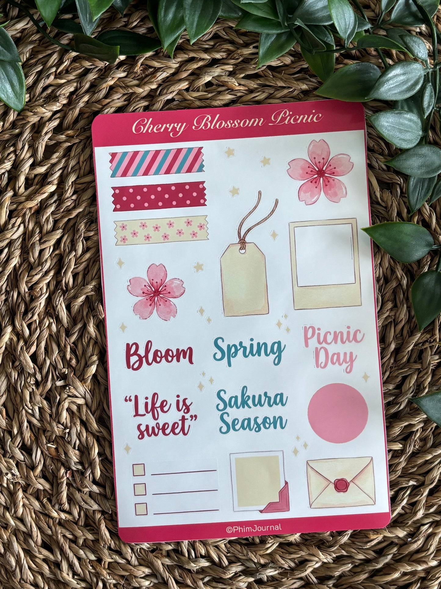 Cherry Blossom Picnic #6 Sticker Sheet