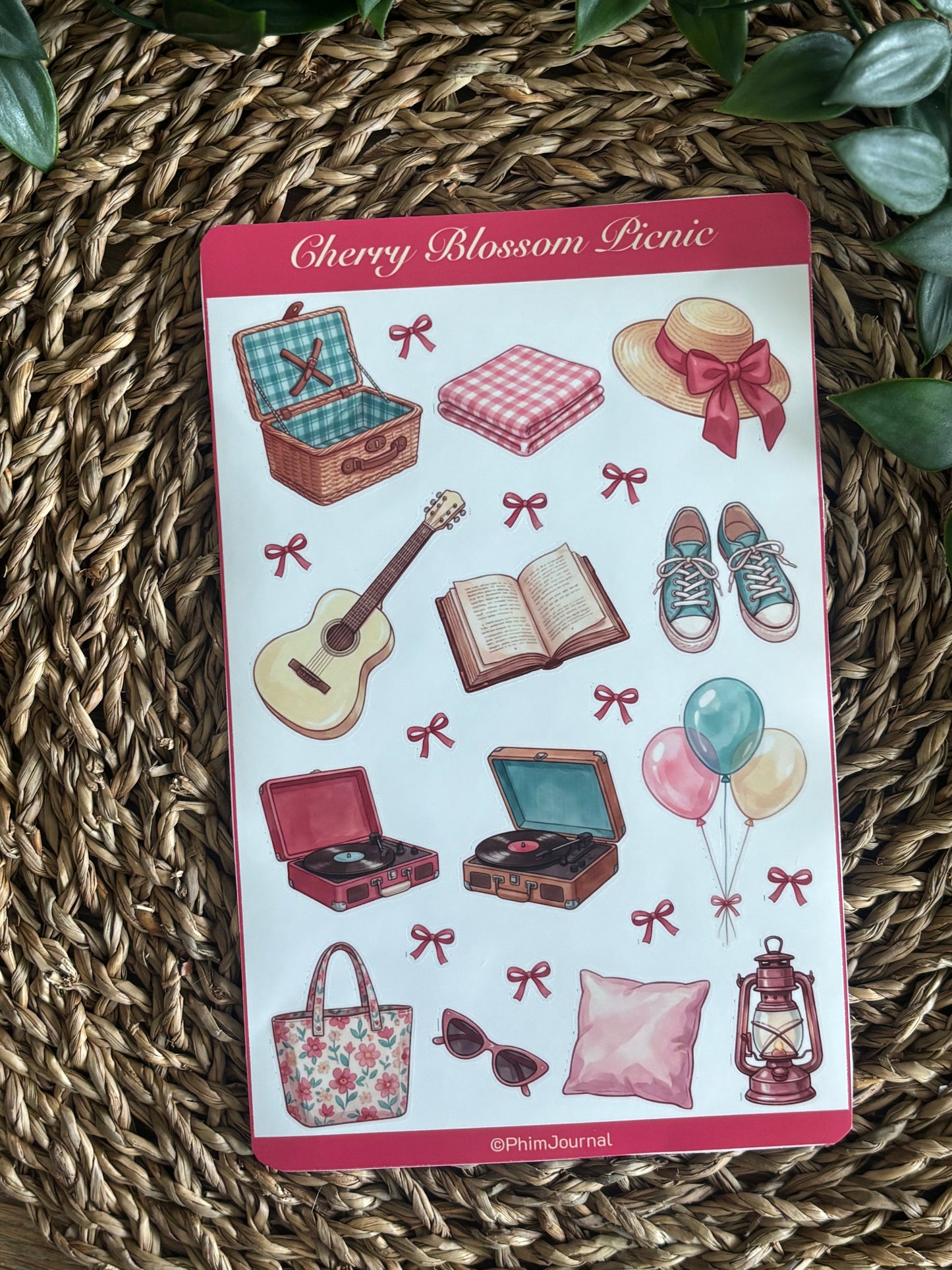 Cherry Blossom Picnic #4 Sticker Sheet