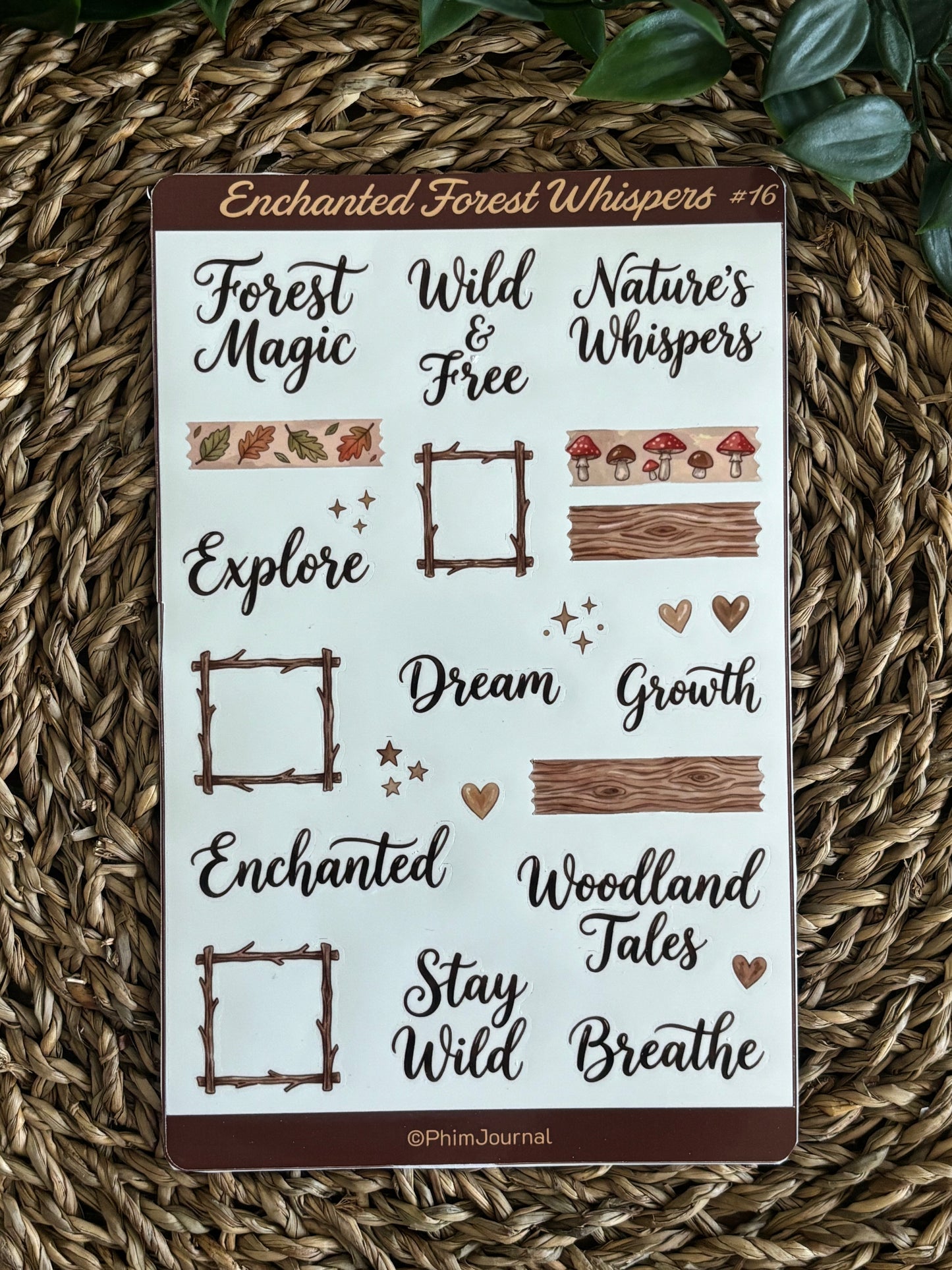 Enchanted Forest Whispers #16 Sticker Sheet