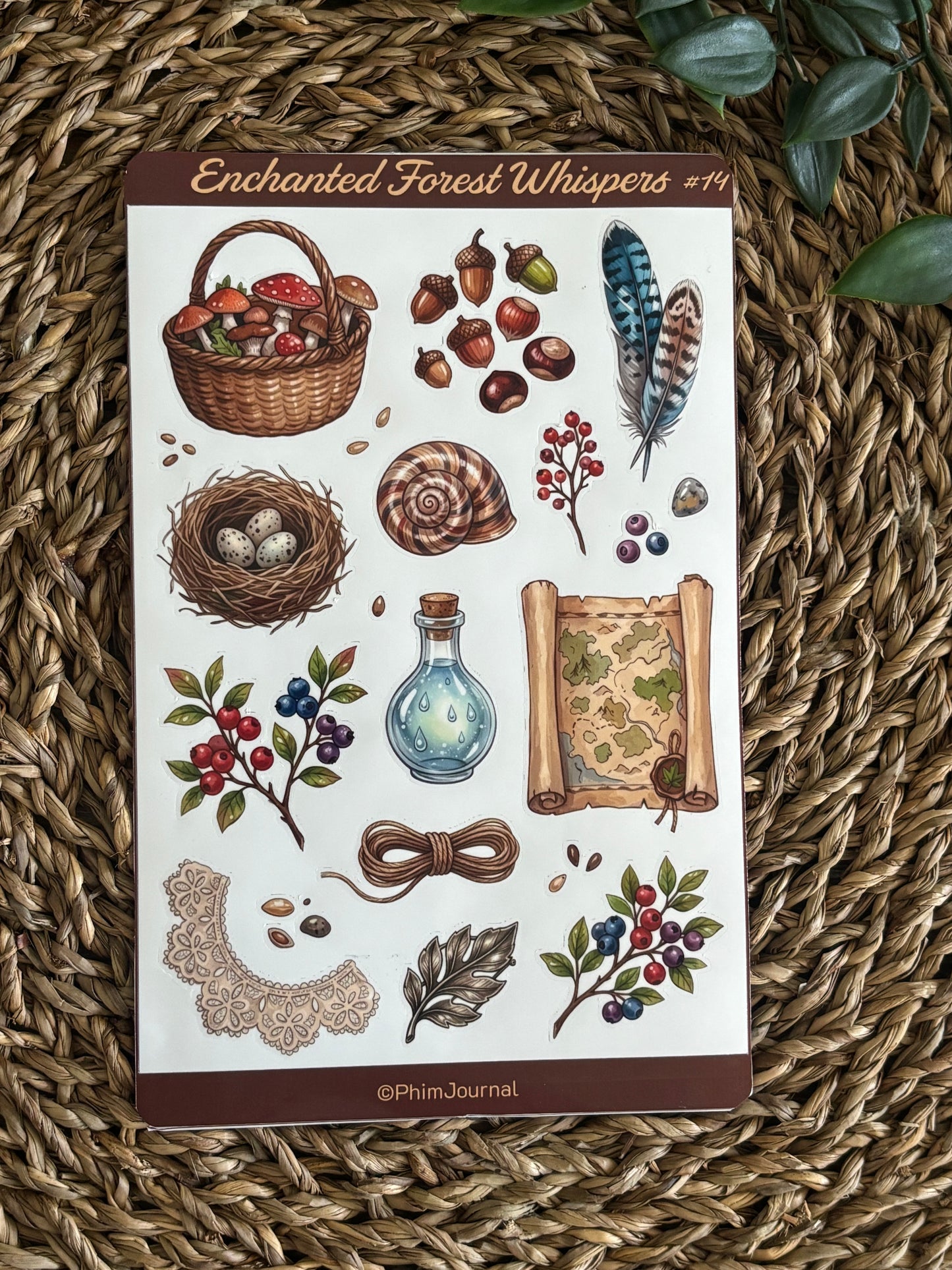 Enchanted Forest Whispers #14 Sticker Sheet