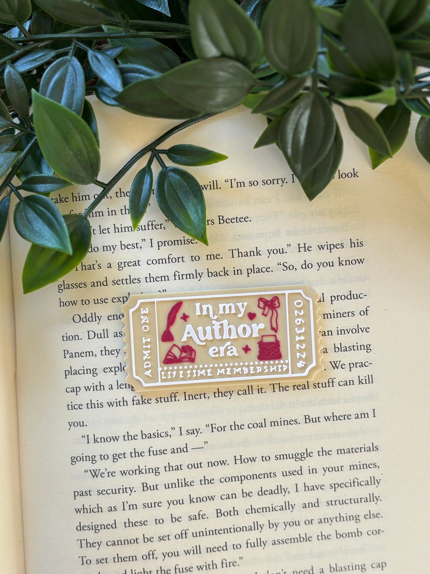 In my author era Ticket Pin
