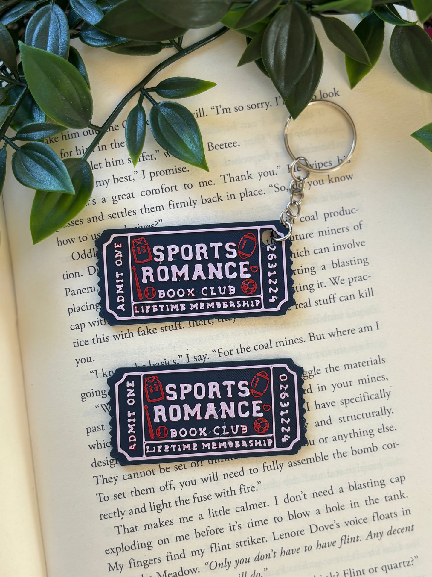 Sport Romance Book club Nøkkelring