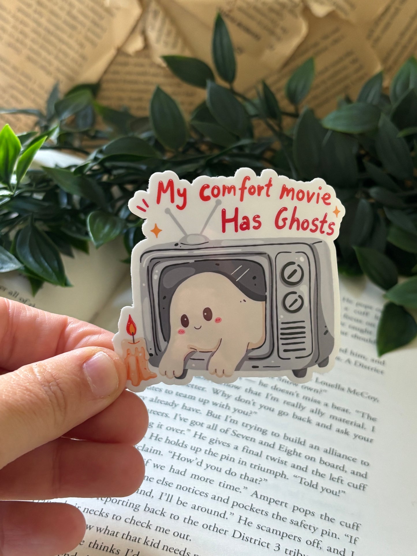 My comfort movie has ghosts Sticker
