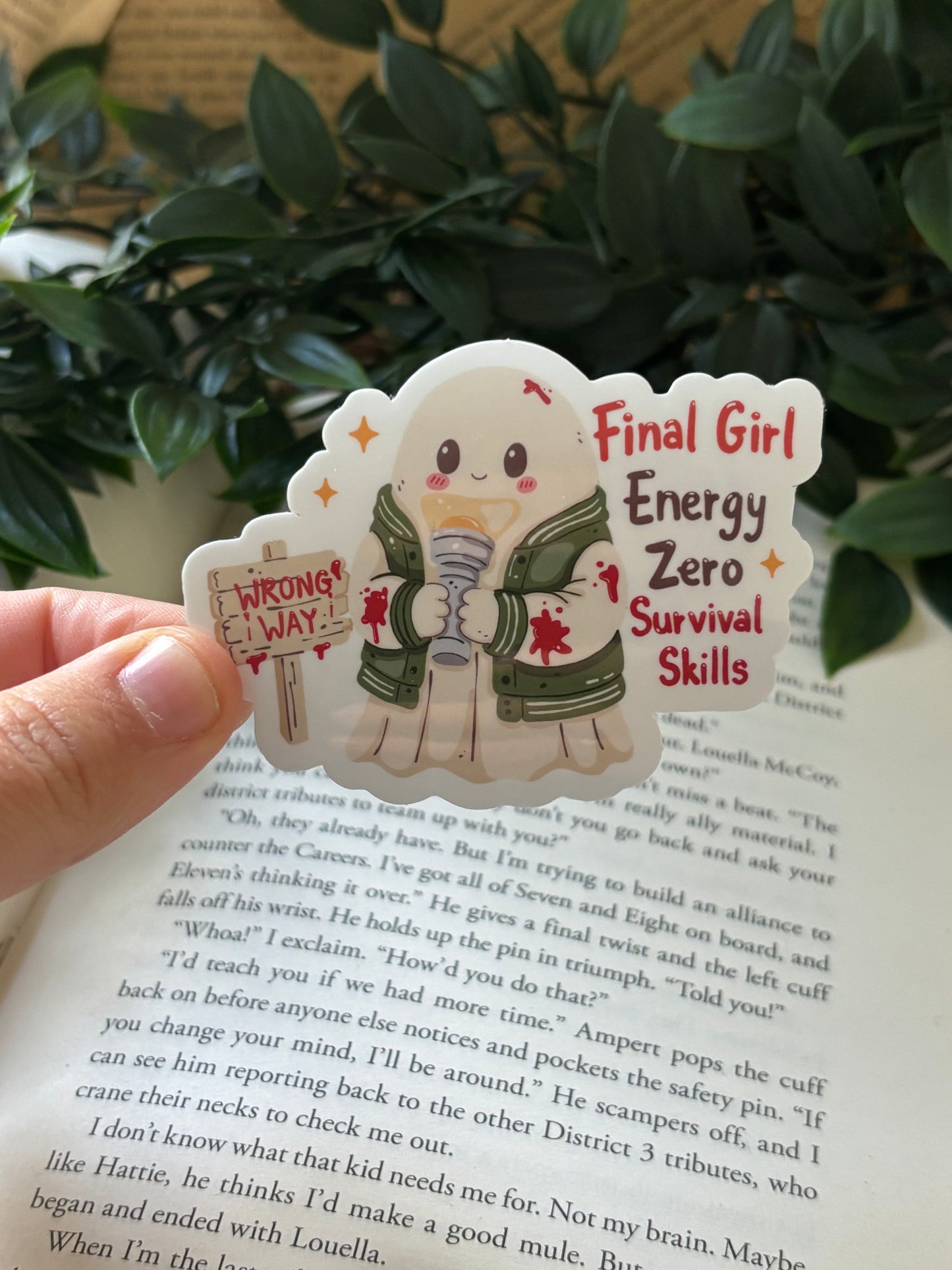 Final Girl Energy Zero Survival Skills Sticker