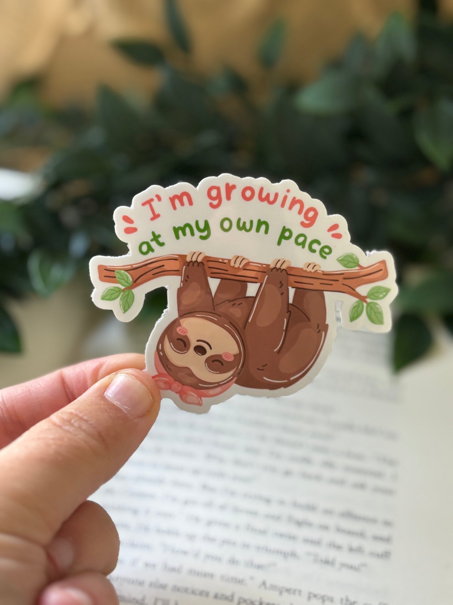 I´m growing at my own pace sticker