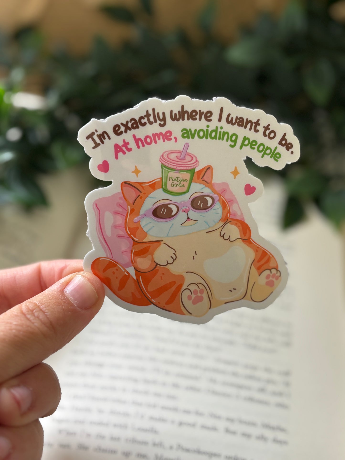 I´m exactly where I want to be sticker