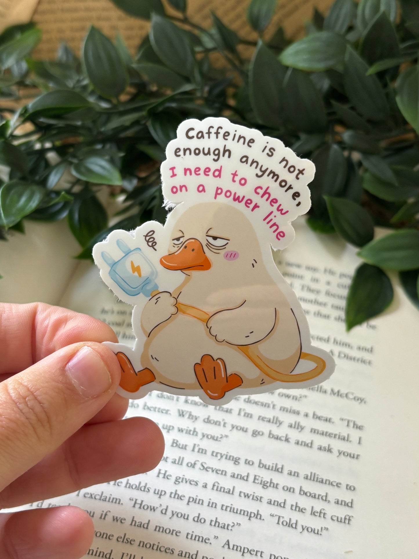 Caffeine is not enough anymore sticker