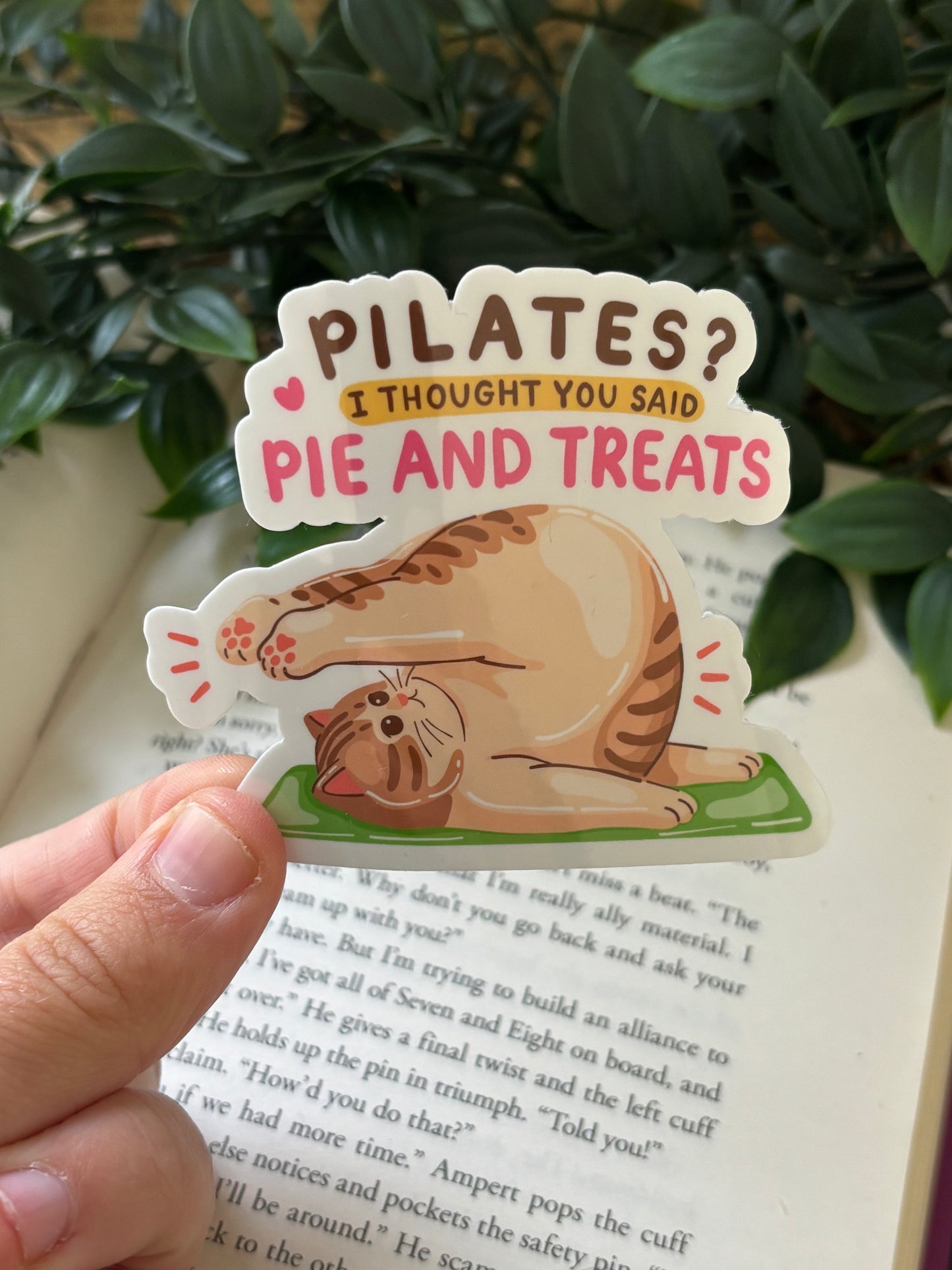 Pilates? I thought you said sticker