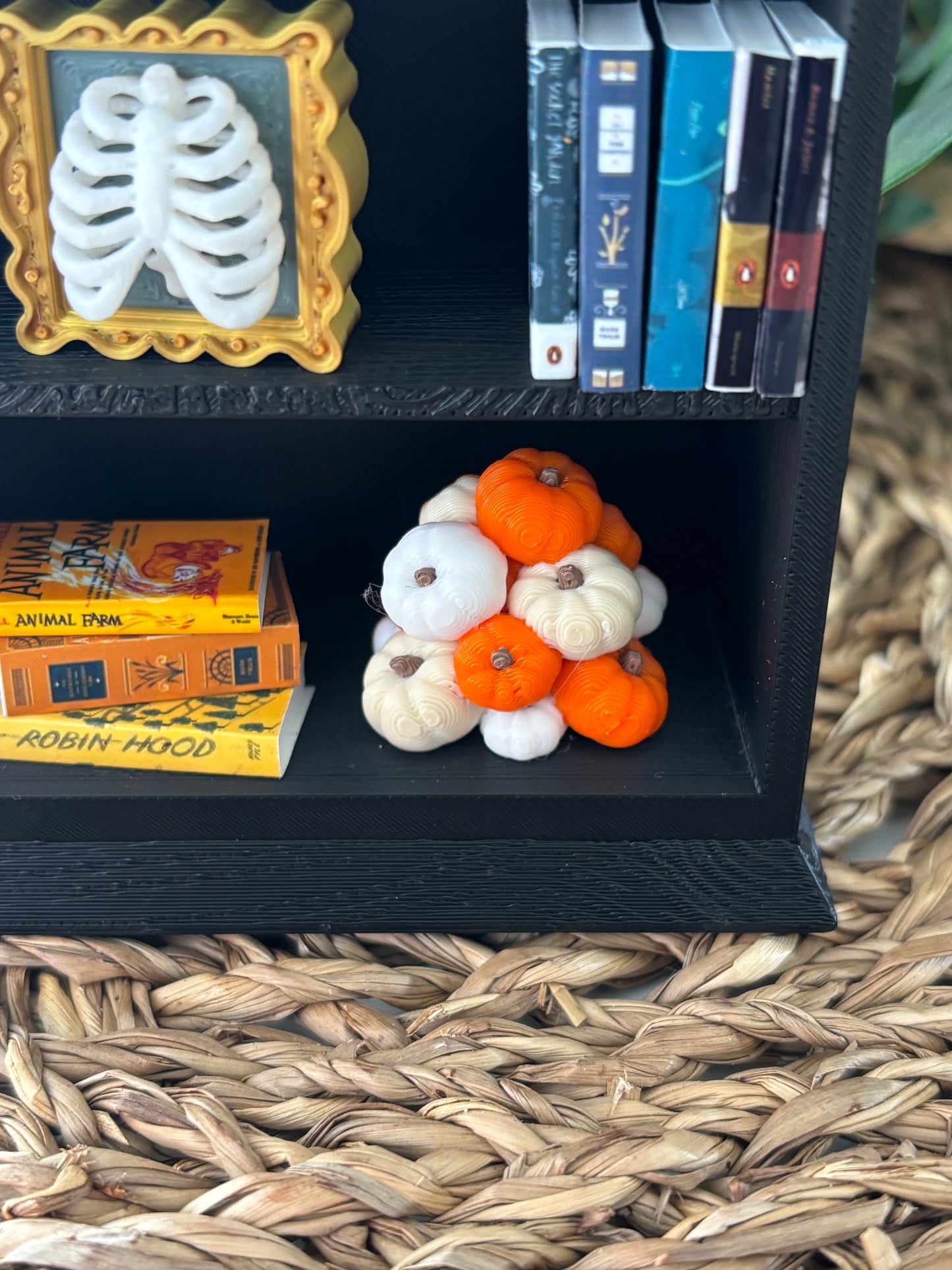 Stack of pumpkins - Miniatyr til mini bokhyller