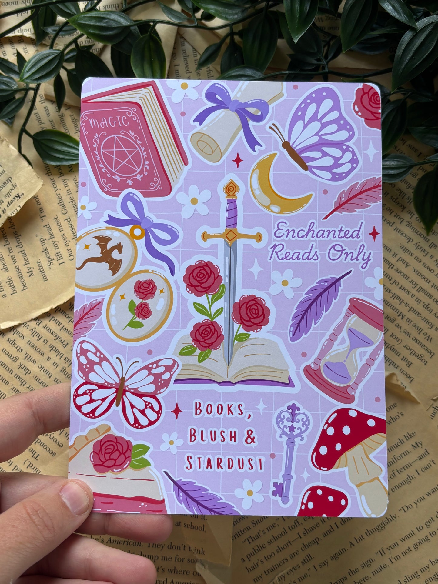Books, Blush & Stardust - Kindle Insert