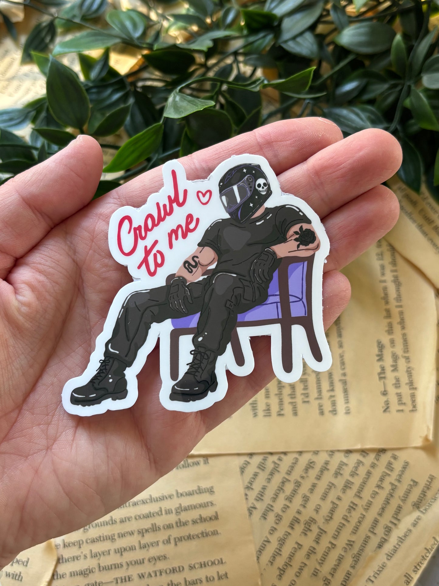 Cralw to me sticker