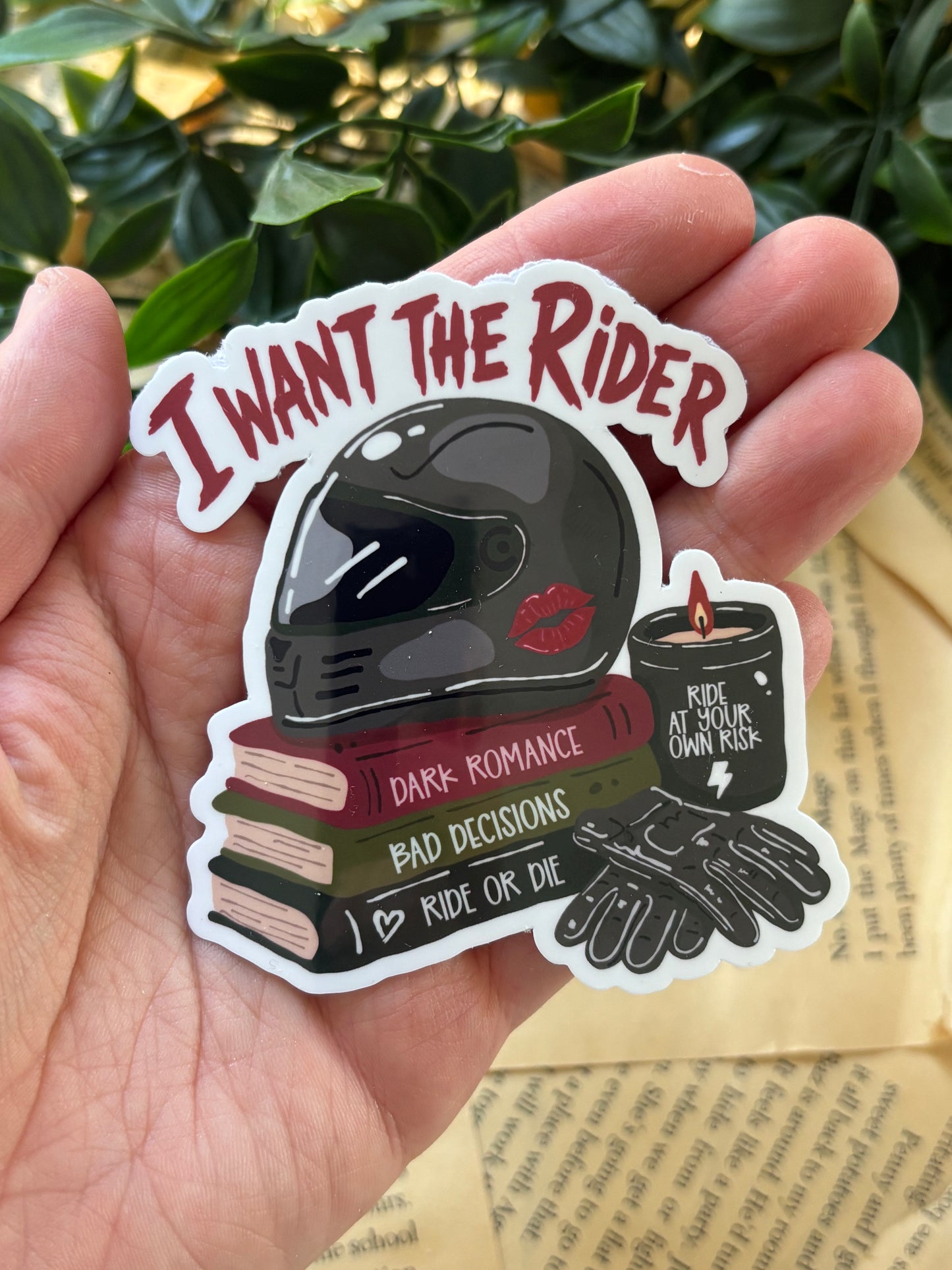 I want the rider sticker