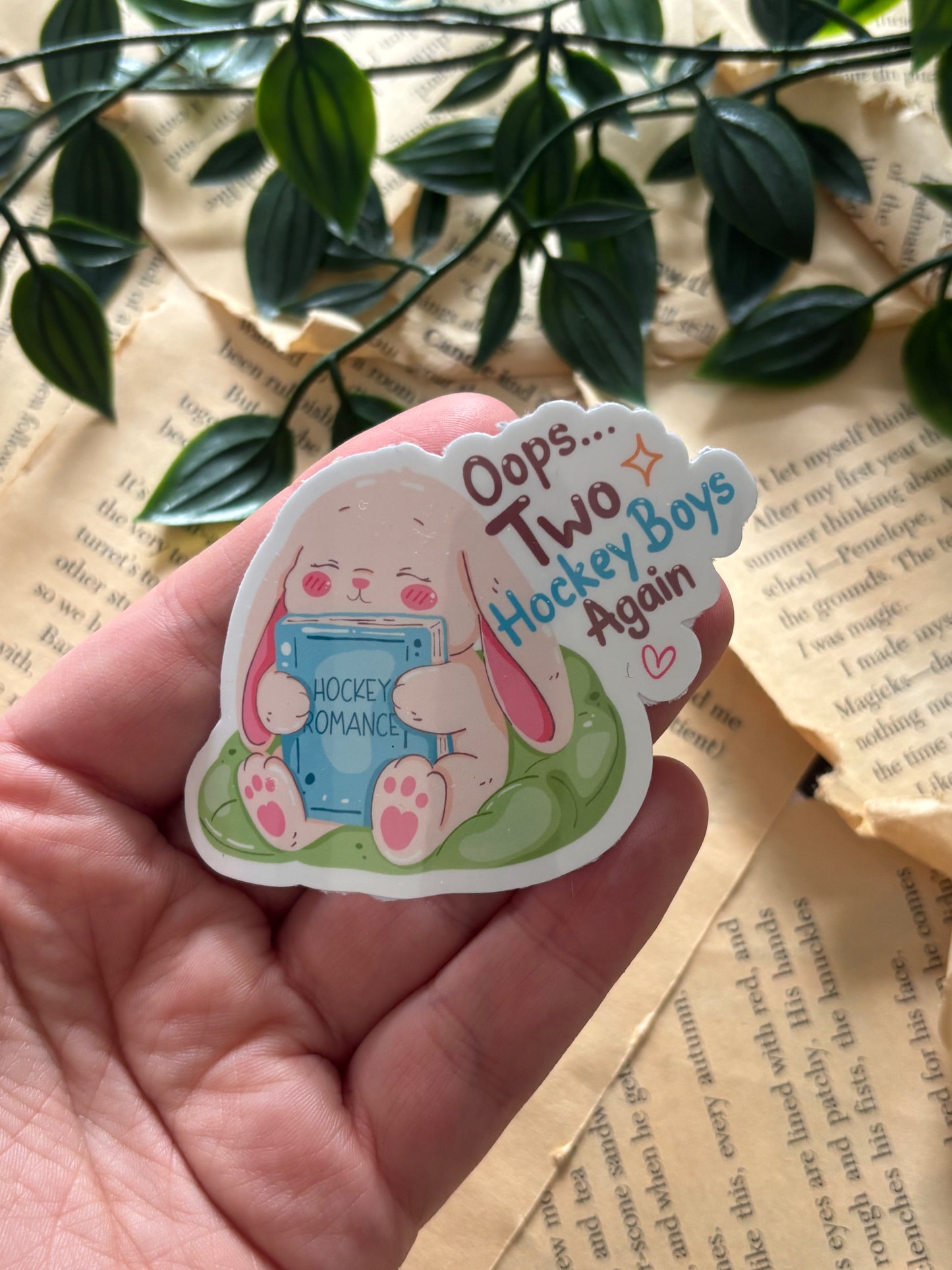 Oops... Two hockey boys again sticker