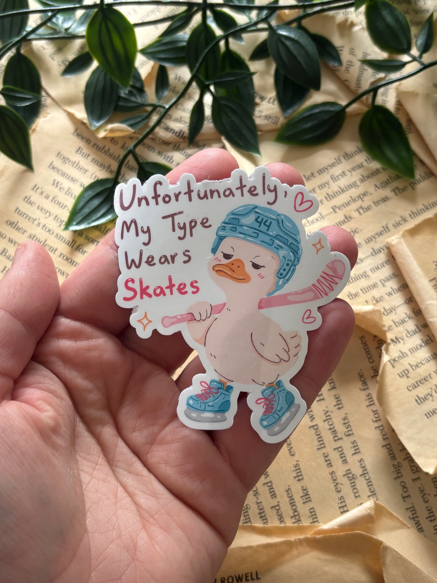 Unfortunately, my type wears skates sticker