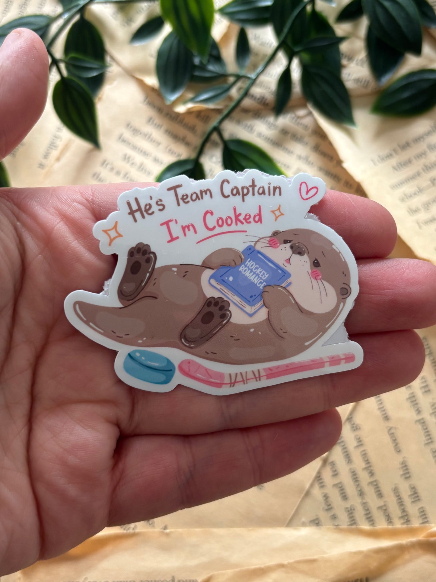 He´s team captain sticker