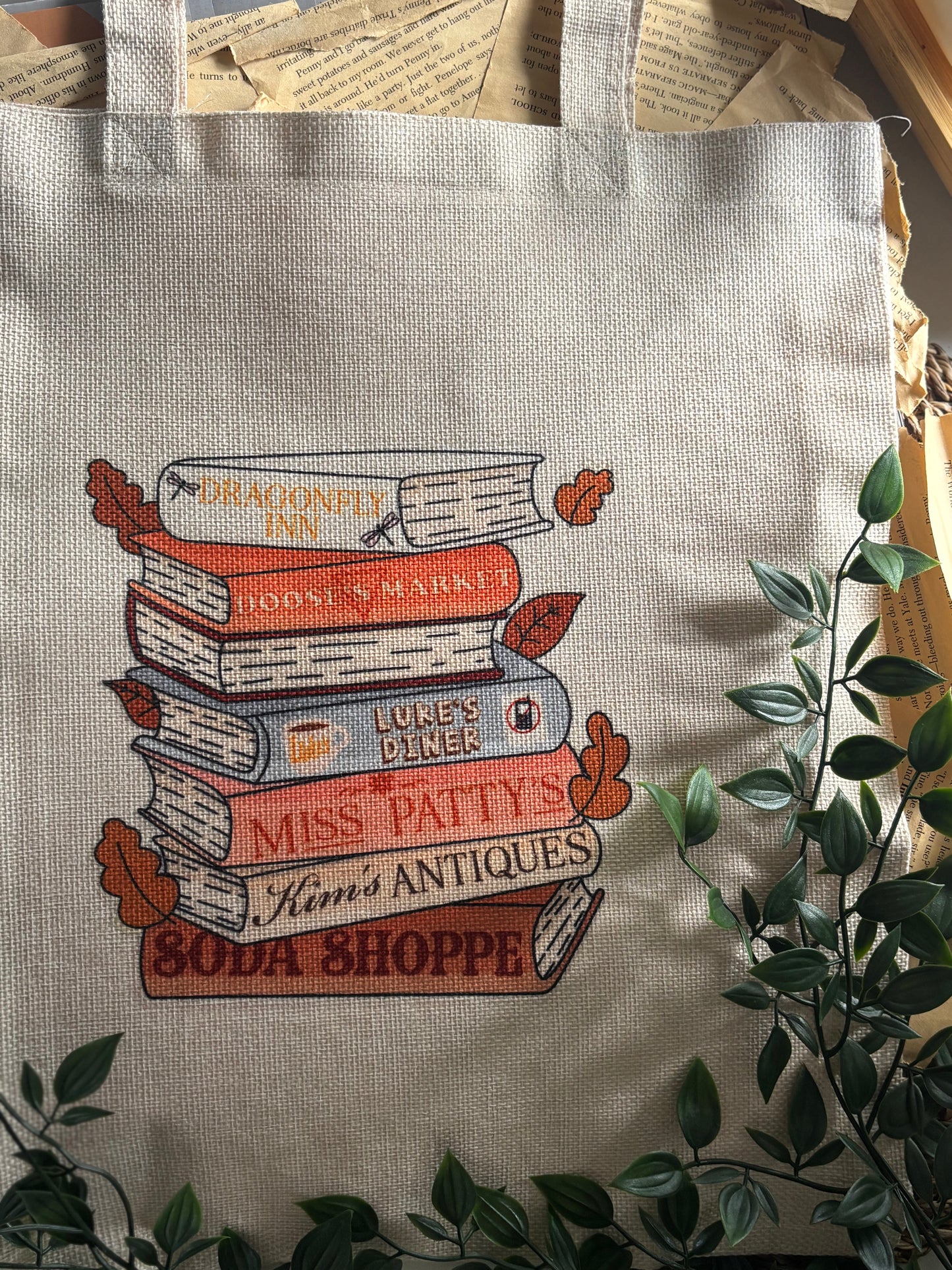 Fall bookstack Handlenett
