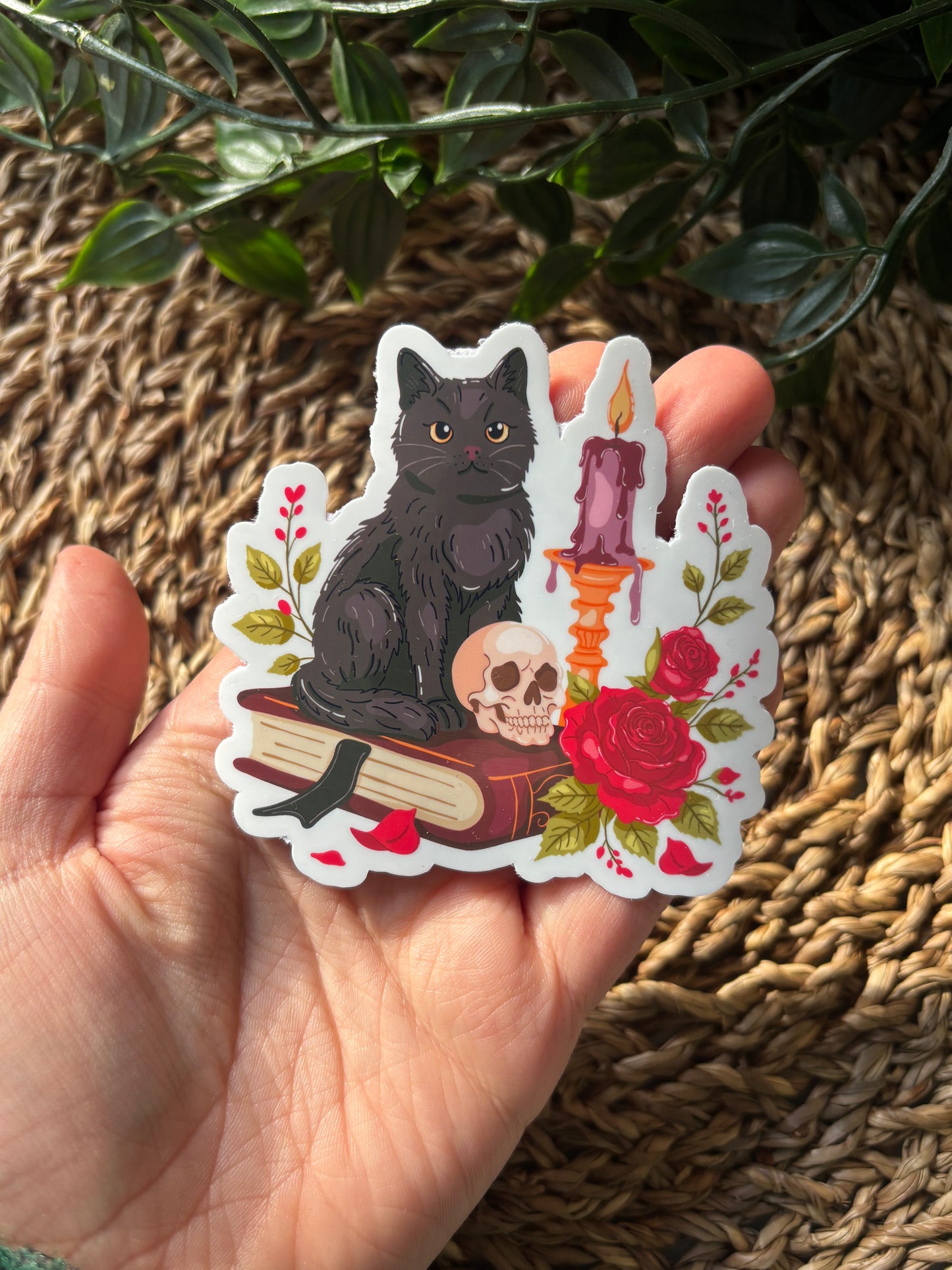 Gothic Cat sticker