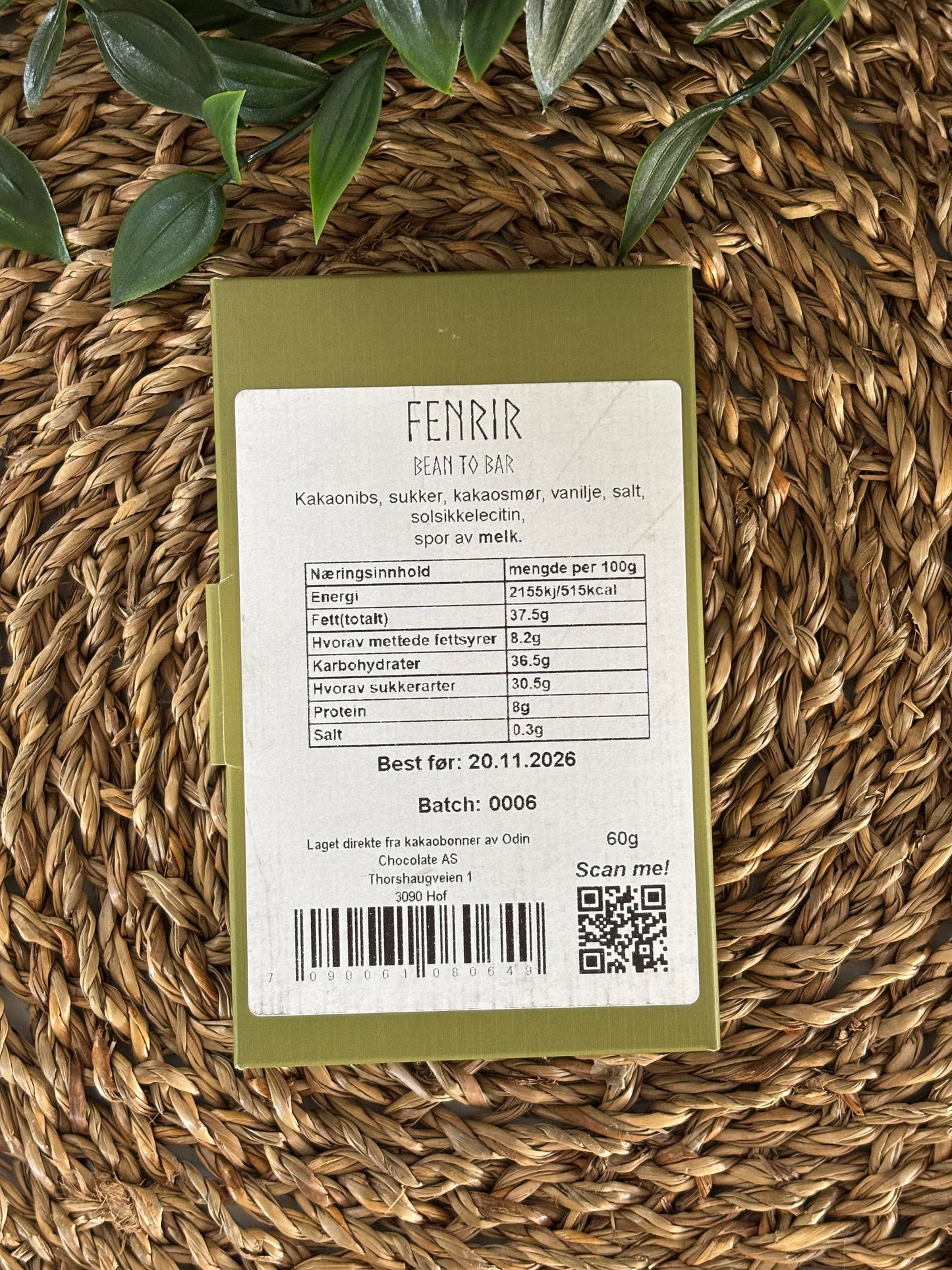 Fenrir - 70% Mørk sjokolade