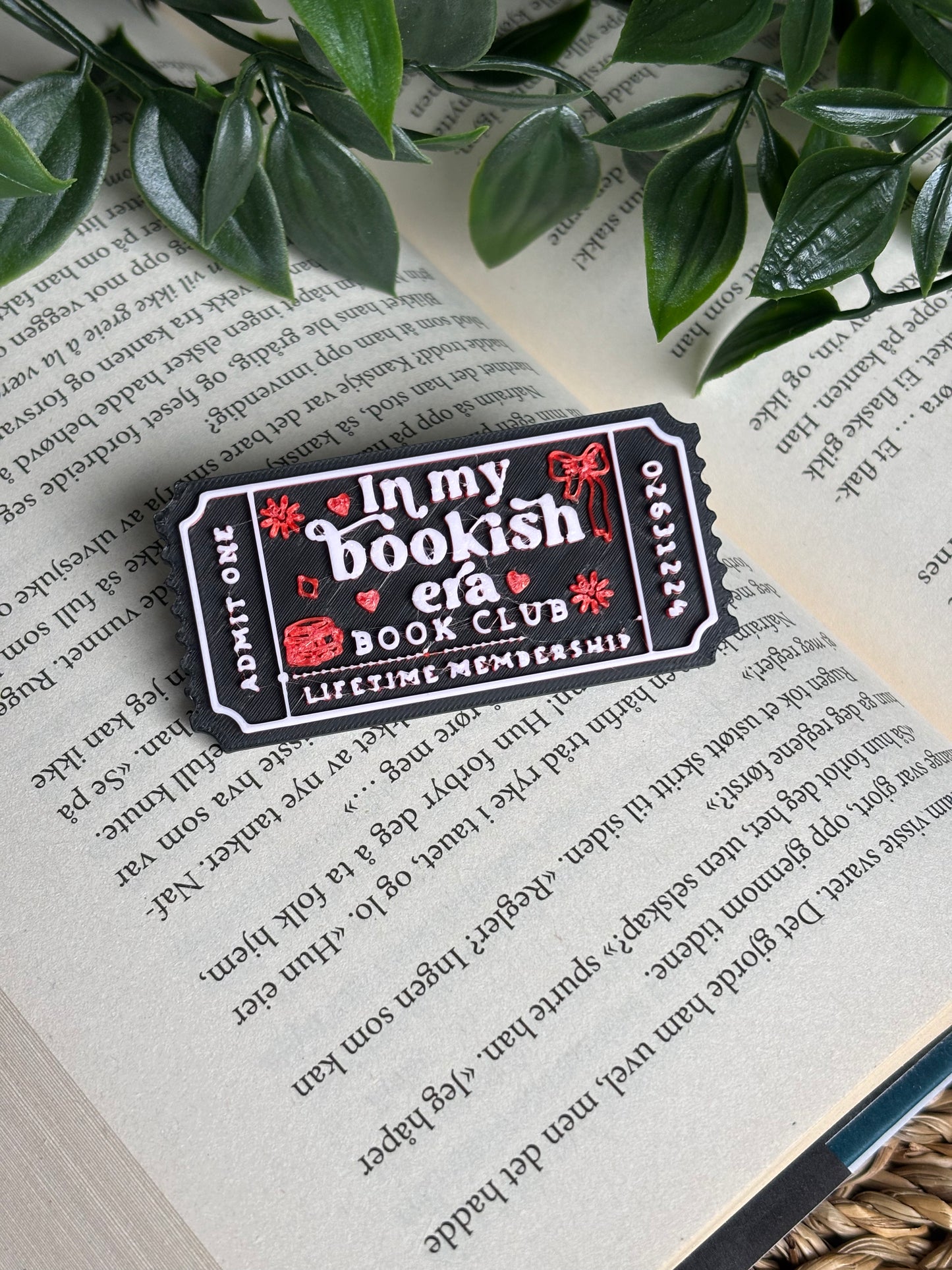In My Bookish Era Ticket Pin