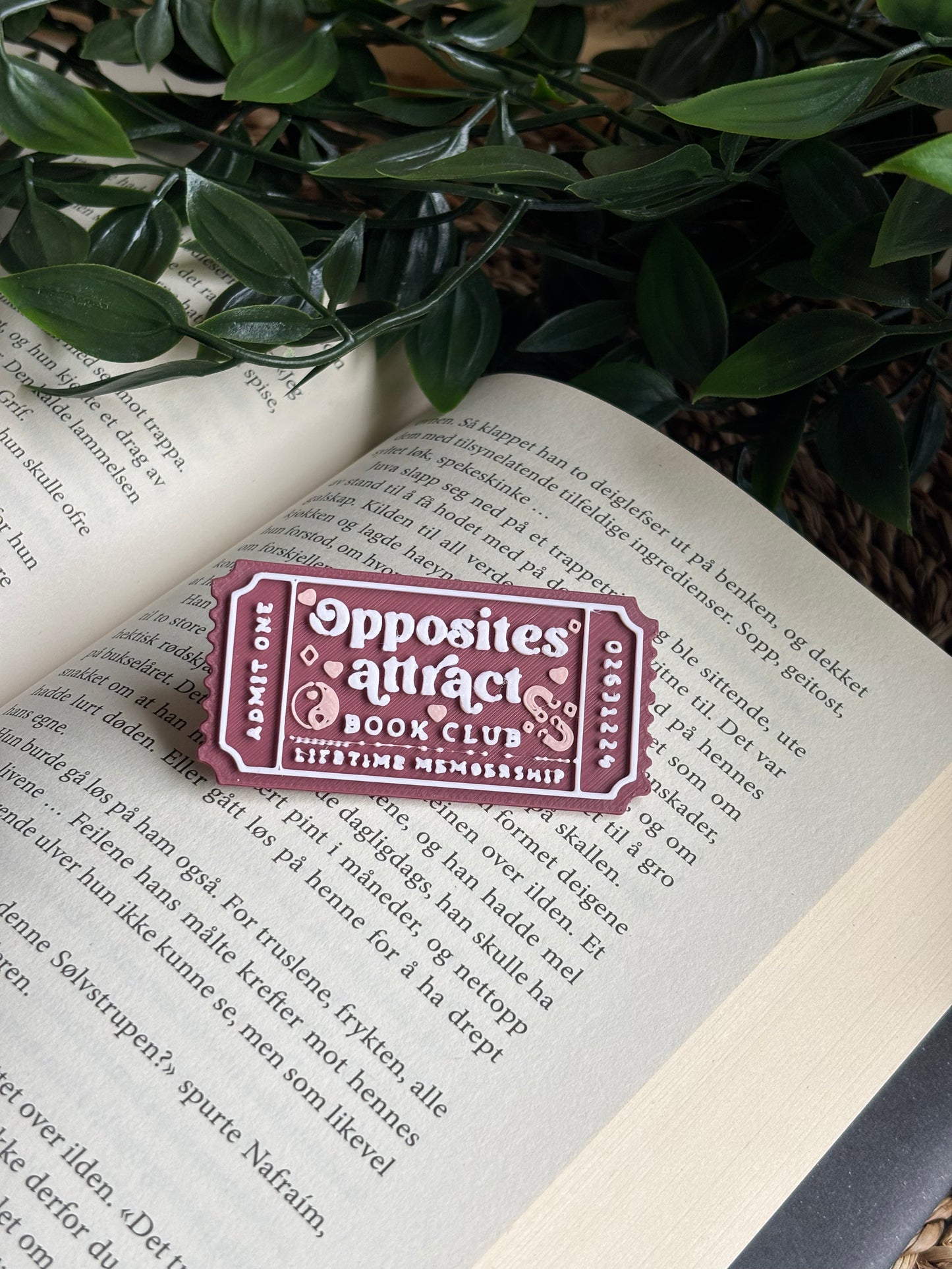 Opposites Attract Ticket Pin