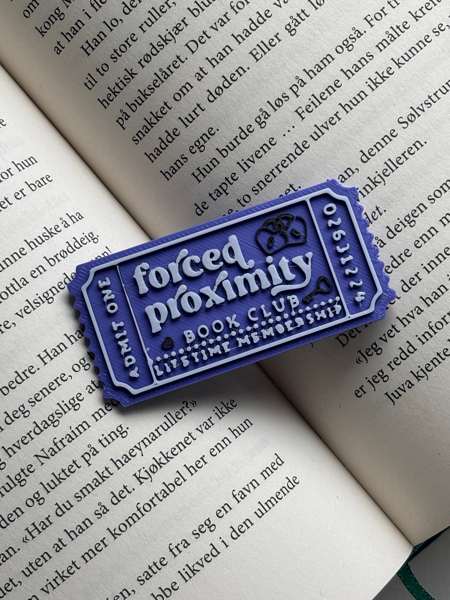 Forced Proximity Ticket Pin