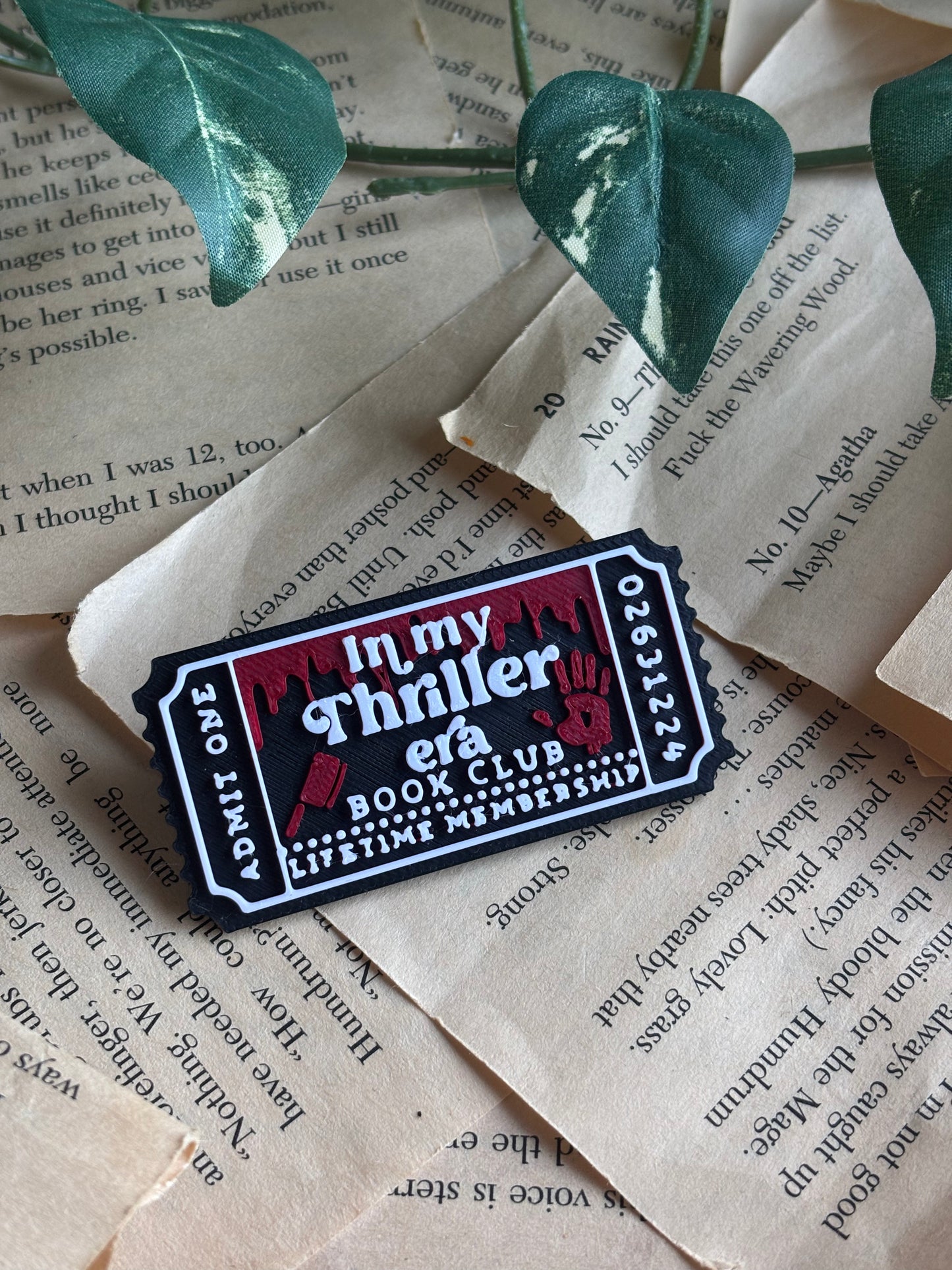 In My Thriller Era Ticket Pin