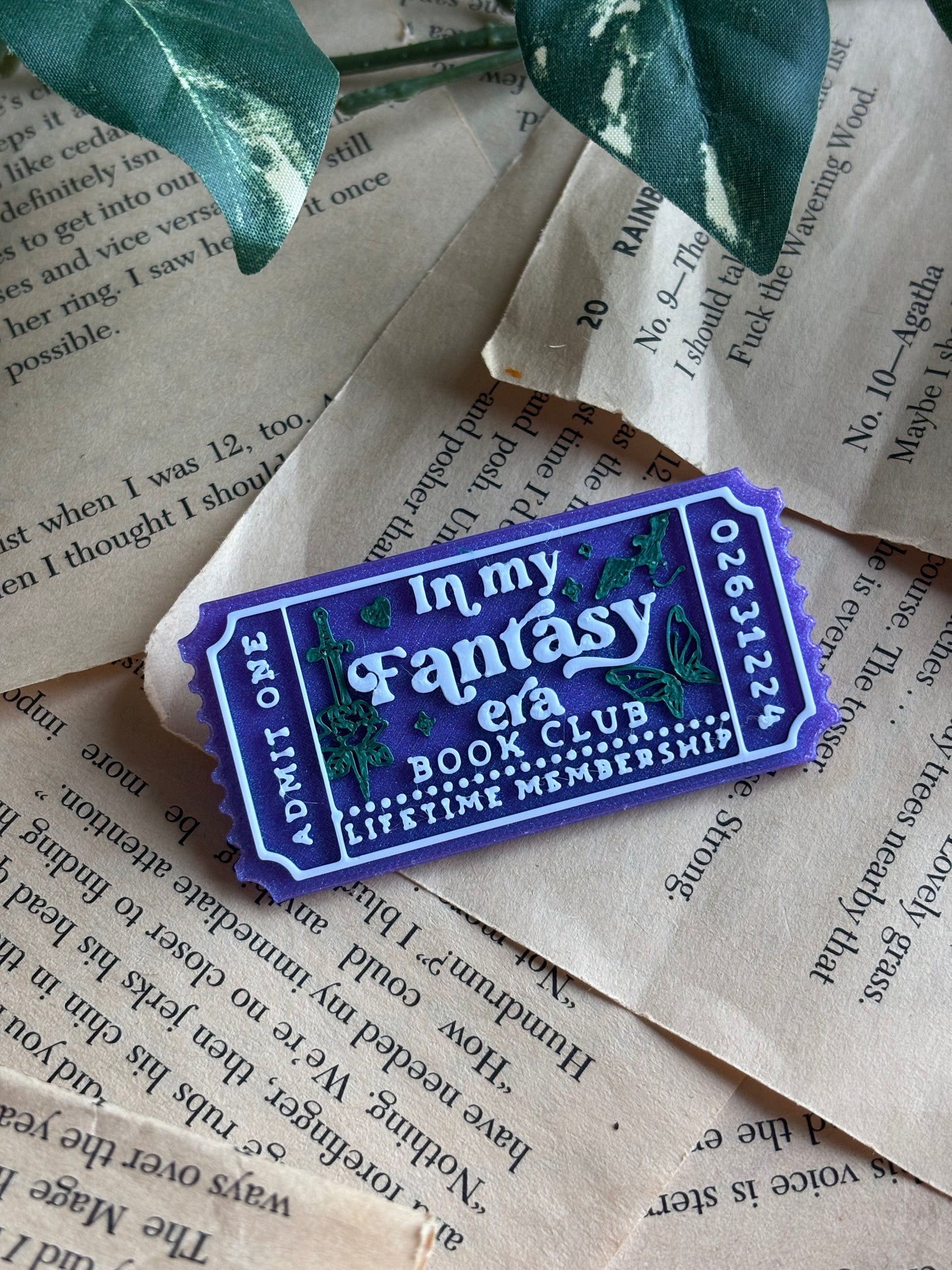 In My Fantasy Era Ticket Pin