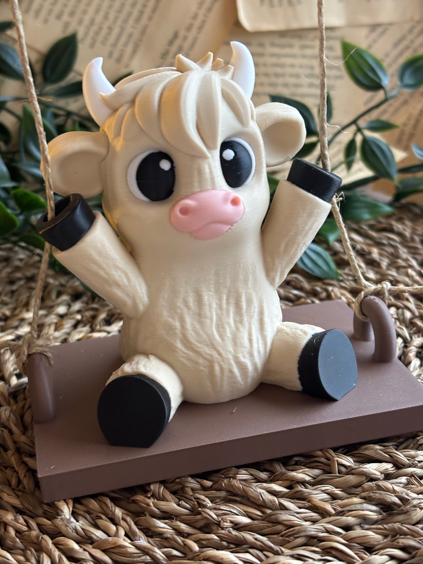 Cute Swinging Cow