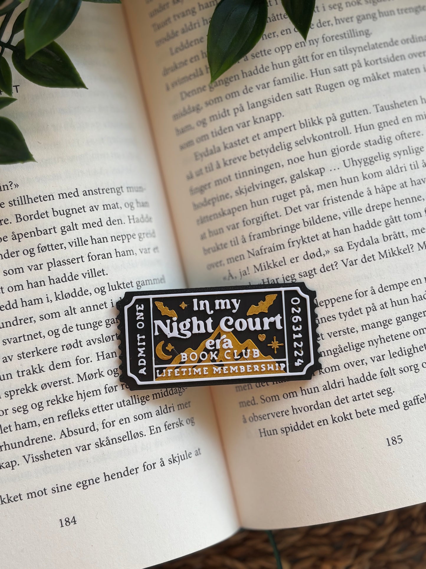 In My Night Court Era Book Club Ticket Pin