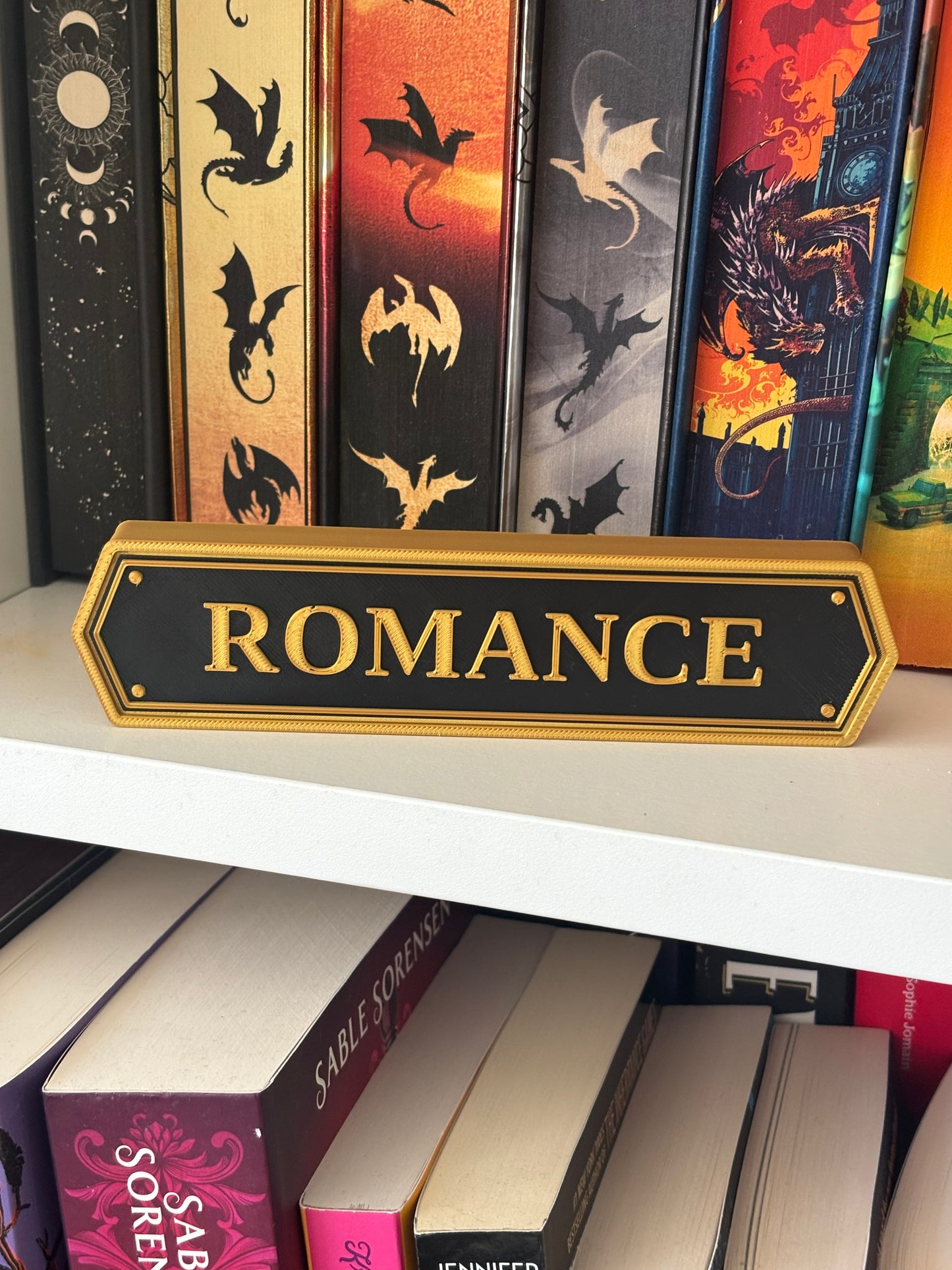 Romance Elegant bokhylleskilt