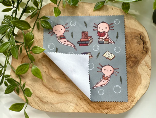 Axolotls Reading - Pusseklut / Brilleklut